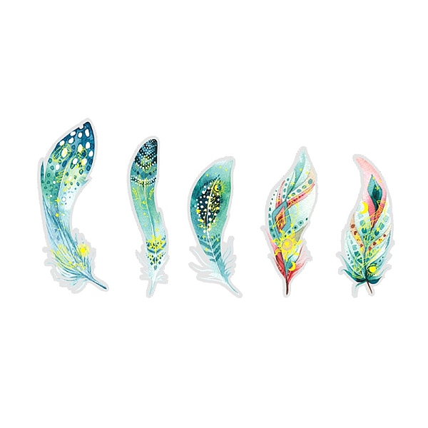 PandaHall 10Pcs Hot Stamping PET Self Adhesive Feather Stickers, Waterproof Feather Decals, for Diary, Album, Notebook, DIY Arts and Crafts...
PandaHall 10Pcs Hot Stamping PET Self Adhesive Feather Stickers, Waterproof Feather Decals, for Diary, Album, Notebook, DIY Arts and Crafts...