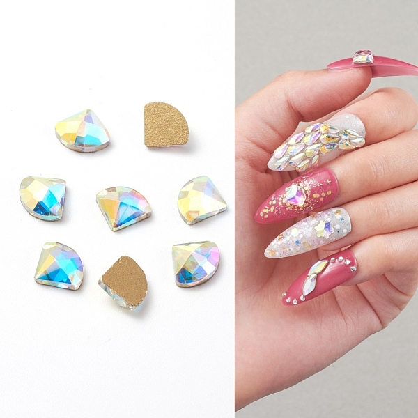 PandaHall Glass Rhinestone Nail Art Decoration Accessories, Fan, Crystal AB, 6.5x7.5x2.5mm, 15pcs/bag Glass Snowflake Clear
PandaHall Glass Rhinestone Nail Art Decoration Accessories, Fan, Crystal AB, 6.5x7.5x2.5mm, 15pcs/bag Glass Snowflake Clear