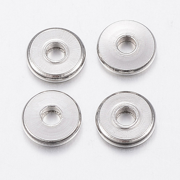 PandaHall 304 Stainless Steel Beads, Flat Round, Stainless Steel Color, 6x1mm, Hole: 2mm 304 Stainless Steel Flat Round
PandaHall 304 Stainless Steel Beads, Flat Round, Stainless Steel Color, 6x1mm, Hole: 2mm 304 Stainless Steel Flat Round