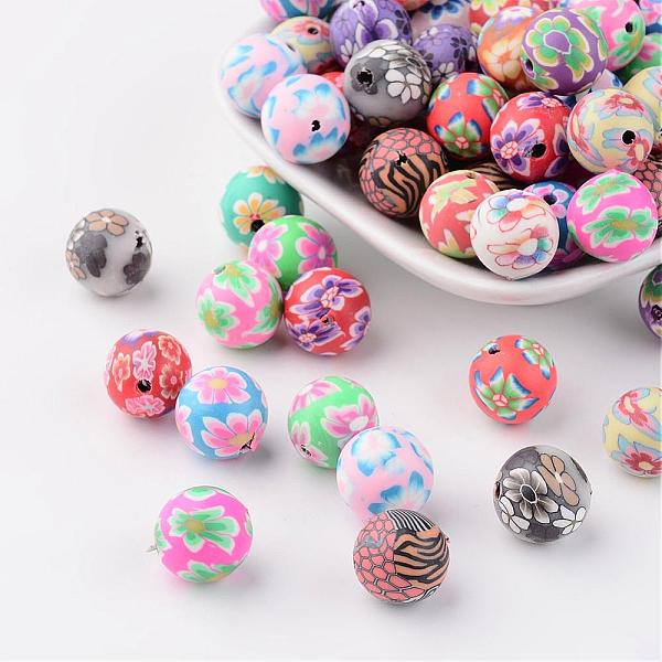 PandaHall Handmade Polymer Clay Beads, Round, Mixed Color, about 12mm in diameter, hole: 1.6~3mm Polymer Clay Round Multicolor
PandaHall Handmade Polymer Clay Beads, Round, Mixed Color, about 12mm in diameter, hole: 1.6~3mm Polymer Clay Round Multicolor