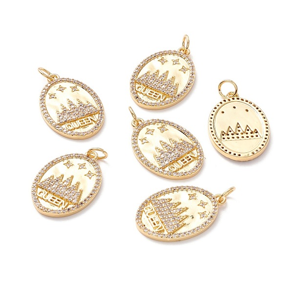 PandaHall Brass Micro Pave Clear Cubic Zirconia Pendants, with Jump Ring, Long-Lasting Plated, Lead Free & Cadmium Free & Nickel Free, Oval...
PandaHall Brass Micro Pave Clear Cubic Zirconia Pendants, with Jump Ring, Long-Lasting Plated, Lead Free & Cadmium Free & Nickel Free, Oval...