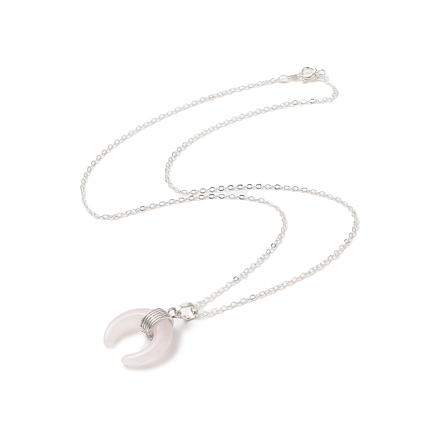 PandaHall Natural Rose Quartz Geometry Pendant Necklace, Platinum Brass Jewelry for Women, Horn, 18.50 inch(47cm), Pendant: 24x20.5x8mm Rose...
PandaHall Natural Rose Quartz Geometry Pendant Necklace, Platinum Brass Jewelry for Women, Horn, 18.50 inch(47cm), Pendant: 24x20.5x8mm Rose...