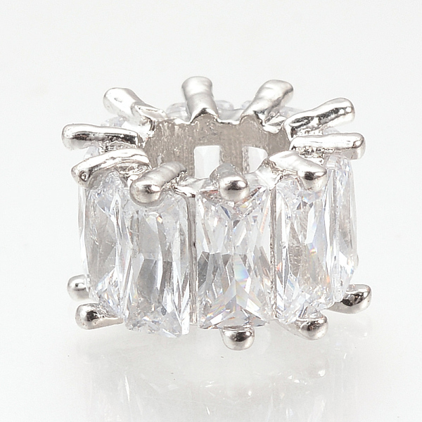 PandaHall Alloy Cubic Zirconia Beads, Large Hole Beads, Column, Platinum, 10x6.5mm, Hole: 5mm Alloy+Cubic Zirconia Column
PandaHall Alloy Cubic Zirconia Beads, Large Hole Beads, Column, Platinum, 10x6.5mm, Hole: 5mm Alloy+Cubic Zirconia Column