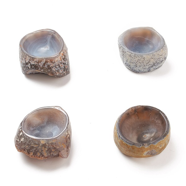PandaHall Raw Natural Agate Ashtray Stone Home Display Decorations, Dyed & Heated, Bowl, 91~108.5x85.5~102x38.5~49mm Natural Agate Tableware
PandaHall Raw Natural Agate Ashtray Stone Home Display Decorations, Dyed & Heated, Bowl, 91~108.5x85.5~102x38.5~49mm Natural Agate Tableware