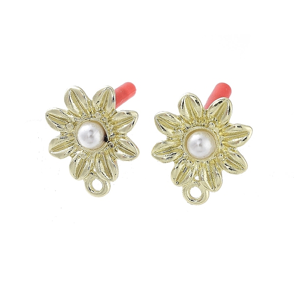 PandaHall Rack Plating Golden Alloy with ABS Pearl Stud Earring Findings, with Loops and 304 Stainless Steel Pins, Cadmium Free & Nickel...
PandaHall Rack Plating Golden Alloy with ABS Pearl Stud Earring Findings, with Loops and 304 Stainless Steel Pins, Cadmium Free & Nickel...