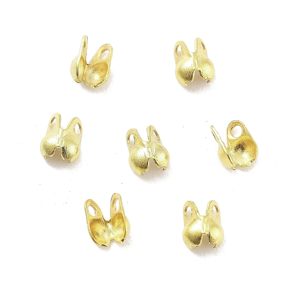 PandaHall Rack Plating Brass Bead Tips, Cadmium Free & Lead Free, Golden, 4x2.5mm, Hole: 0.7mm and 0.8mm, Inner Diameter: 1.8mm Brass
PandaHall Rack Plating Brass Bead Tips, Cadmium Free & Lead Free, Golden, 4x2.5mm, Hole: 0.7mm and 0.8mm, Inner Diameter: 1.8mm Brass