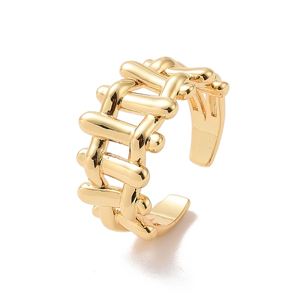 PandaHall Brass Braided Design Open Cuff Ring for Women, Cadmium Free & Lead Free, Real 18K Gold Plated, US Size 7(17.3mm) Brass
PandaHall Brass Braided Design Open Cuff Ring for Women, Cadmium Free & Lead Free, Real 18K Gold Plated, US Size 7(17.3mm) Brass