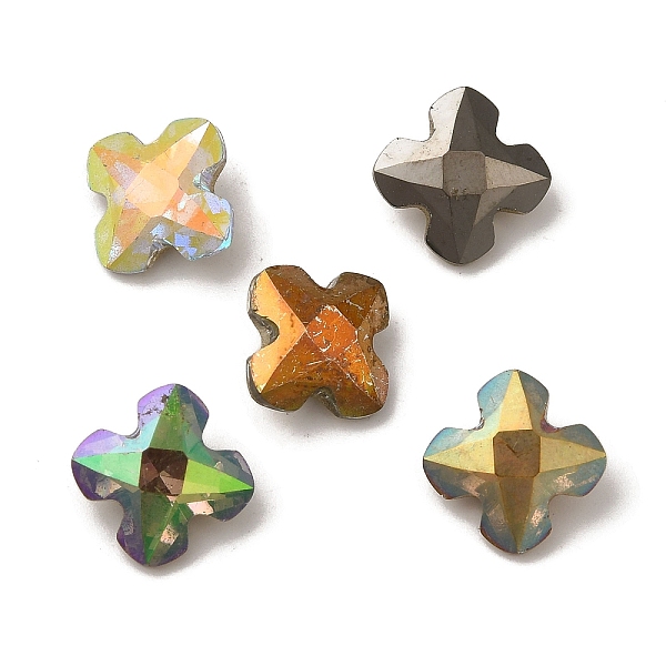 PandaHall Glass Rhinestone Cabochons, Pointed Back & Back Plated, Faceted, Cross, Mixed Color, 10x10x4.5mm Glass Rhinestone Cross Multicolor
PandaHall Glass Rhinestone Cabochons, Pointed Back & Back Plated, Faceted, Cross, Mixed Color, 10x10x4.5mm Glass Rhinestone Cross Multicolor