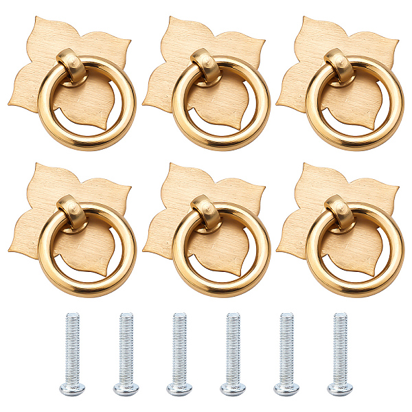 PandaHall CRASPIRE Cabinet Pulls Handles Set of 6 Flower Antique Brass Drawer Drop Pull Rings Cabinet Handle Knobs Door Ring with Mounting...
PandaHall CRASPIRE Cabinet Pulls Handles Set of 6 Flower Antique Brass Drawer Drop Pull Rings Cabinet Handle Knobs Door Ring with Mounting...