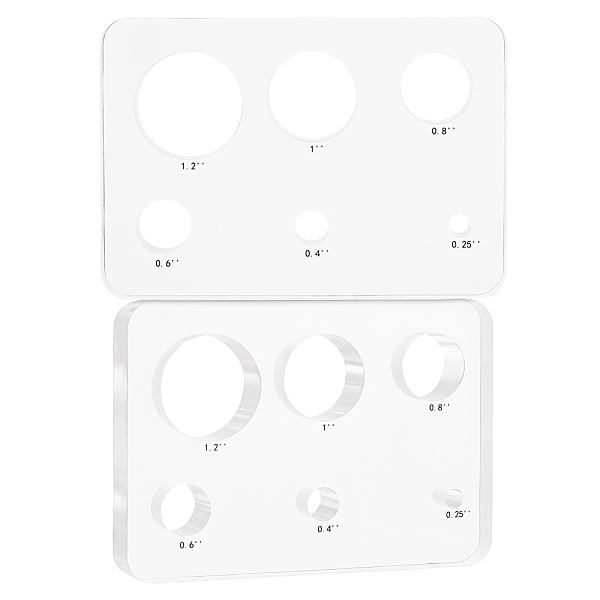 PandaHall Acrylic Doll Eye Measure Tool, Doll Eyeball Gauge Board, Clear, Rectangle, 79x114x12mm, Hole: 6.5mm/10mm/15mm/20.5mm/25.5mm/30mm...
PandaHall Acrylic Doll Eye Measure Tool, Doll Eyeball Gauge Board, Clear, Rectangle, 79x114x12mm, Hole: 6.5mm/10mm/15mm/20.5mm/25.5mm/30mm...