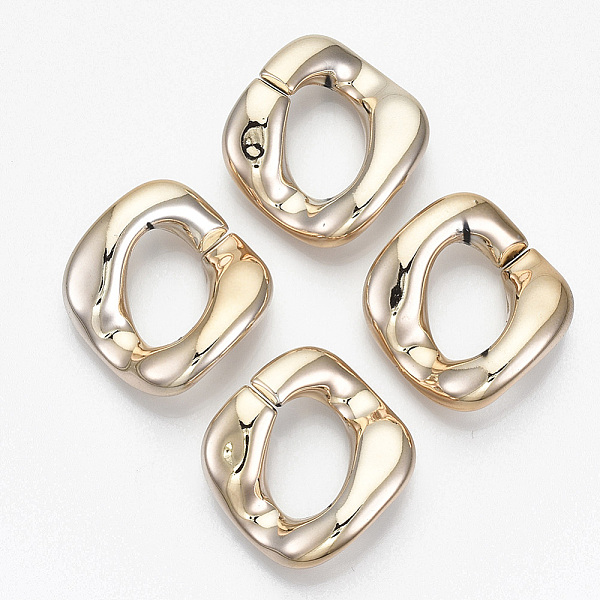 PandaHall UV Plating Acrylic Linking Rings, Quick Link Connectors, for Twisted Chains Making, Twist, Light Gold, 31x29x7mm, Inner Diameter...
PandaHall UV Plating Acrylic Linking Rings, Quick Link Connectors, for Twisted Chains Making, Twist, Light Gold, 31x29x7mm, Inner Diameter...