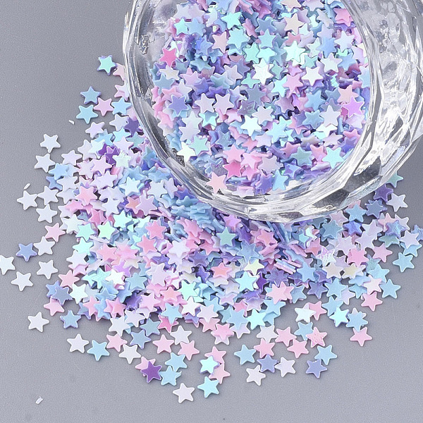 PandaHall Ornament Accessories, PVC Plastic Paillette/Sequins Beads, No Hole/Undrilled Beads, Star, Mixed Color, 2.5x2.5x0.4mm, about..., Multicolor
PandaHall Ornament Accessories, PVC Plastic Paillette/Sequins Beads, No Hole/Undrilled Beads, Star, Mixed Color, 2.5x2.5x0.4mm, about..., Multicolor