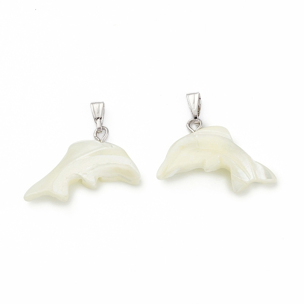 PandaHall Natural Trochid Shell/Trochus Shell Pendants, Dolphin Charms, with Platinum Tone Iron Findings, Seashell Color, Fit for 1.2mm...
PandaHall Natural Trochid Shell/Trochus Shell Pendants, Dolphin Charms, with Platinum Tone Iron Findings, Seashell Color, Fit for 1.2mm...