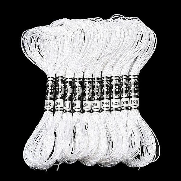 PandaHall 10 Skeins 12-Ply Metallic Polyester Embroidery Floss, Glitter Cross Stitch Threads for Craft Needlework Hand Embroidery..., White
PandaHall 10 Skeins 12-Ply Metallic Polyester Embroidery Floss, Glitter Cross Stitch Threads for Craft Needlework Hand Embroidery..., White