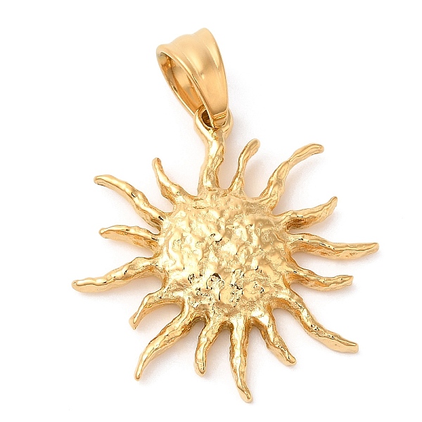 PandaHall Ion Plating(IP) 304 Stainless Steel Pendants, Sun Charm, Golden, 25.5x25x3.5mm, Hole: 7.5X5.5mm 304 Stainless Steel Sun
PandaHall Ion Plating(IP) 304 Stainless Steel Pendants, Sun Charm, Golden, 25.5x25x3.5mm, Hole: 7.5X5.5mm 304 Stainless Steel Sun