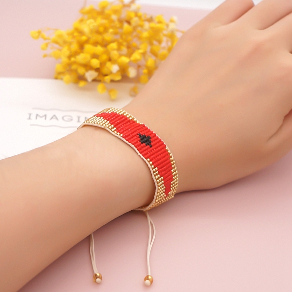 PandaHall Miyuki Seed Braided Bead Bracelet, Wide Band with Rhombus Pattern Friendship Bracelet for Women, Linen, 11 inch(28cm) Glass..., Brown
PandaHall Miyuki Seed Braided Bead Bracelet, Wide Band with Rhombus Pattern Friendship Bracelet for Women, Linen, 11 inch(28cm) Glass..., Brown