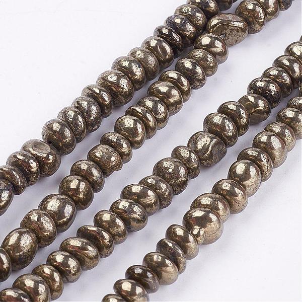 PandaHall Natural Pyrite Bead Strands, Nuggets, 7~8x3~8mm, Hole: 1mm, about 82pcs/strand, 15.3~15.7 inch Pyrite Nuggets
PandaHall Natural Pyrite Bead Strands, Nuggets, 7~8x3~8mm, Hole: 1mm, about 82pcs/strand, 15.3~15.7 inch Pyrite Nuggets