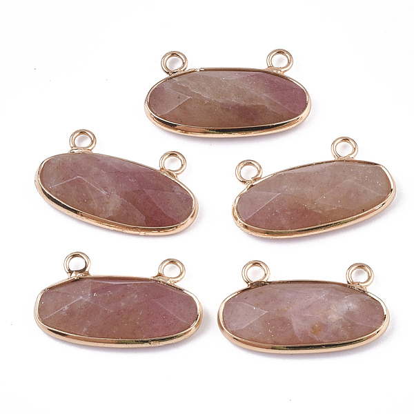 PandaHall Natural Strawberry Quartz Pendants, with Brass Findings, Faceted, Oval, Golden, 14x24.5~25x5.5~6mm, Hole: 2.5mm Strawberry Quartz...
PandaHall Natural Strawberry Quartz Pendants, with Brass Findings, Faceted, Oval, Golden, 14x24.5~25x5.5~6mm, Hole: 2.5mm Strawberry Quartz...