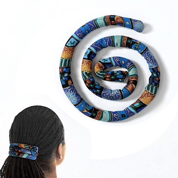 PandaHall Spiral Lock Hair Tie, Bendable Ponytail Holders, Bohemian Style Long Dread Bands for Women, Blue, 660x14.5x7mm Cloth Blue
PandaHall Spiral Lock Hair Tie, Bendable Ponytail Holders, Bohemian Style Long Dread Bands for Women, Blue, 660x14.5x7mm Cloth Blue