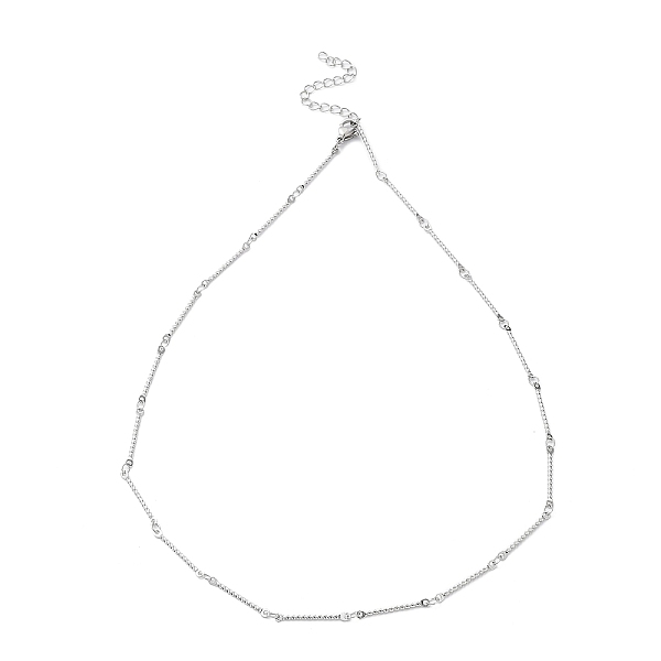 PandaHall 304 Stainless Steel Twist Bar Link Chain Necklace, Stainless Steel Color, 17.40 inch(44.2cm) 304 Stainless Steel
PandaHall 304 Stainless Steel Twist Bar Link Chain Necklace, Stainless Steel Color, 17.40 inch(44.2cm) 304 Stainless Steel