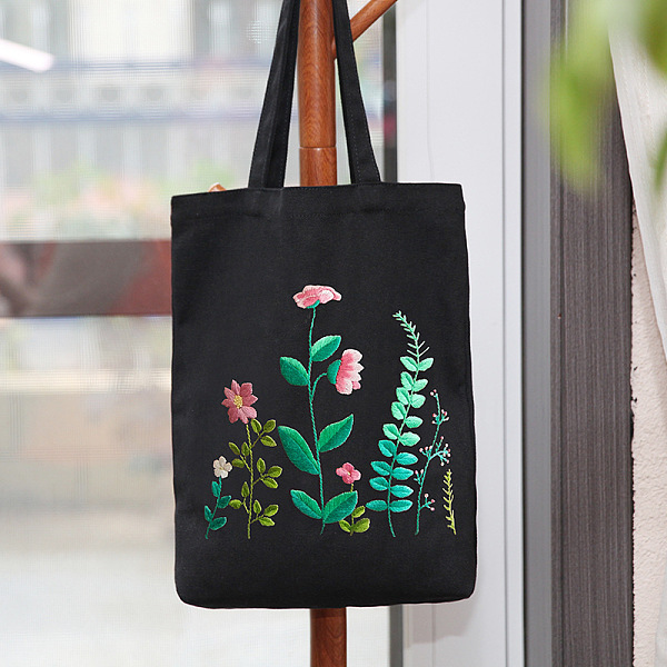 PandaHall DIY Flower Pattern Black Canvas Tote Bag Embroidery Kit, including Embroidery Needles & Thread, Cotton Fabric, Plastic Embroidery...
PandaHall DIY Flower Pattern Black Canvas Tote Bag Embroidery Kit, including Embroidery Needles & Thread, Cotton Fabric, Plastic Embroidery...
