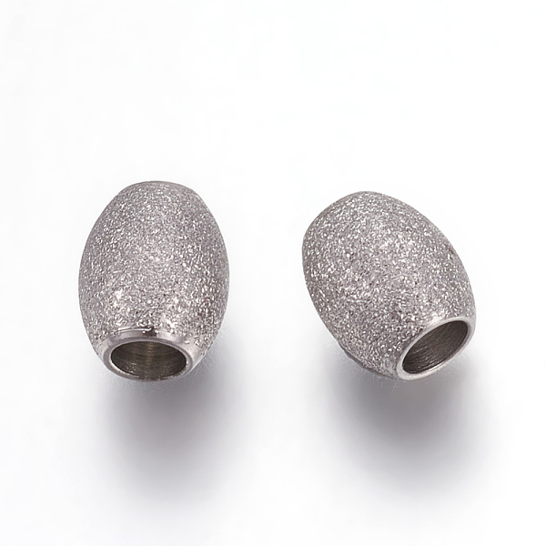 PandaHall 304 Stainless Steel Beads, Textured Beads, Oval, Stainless Steel Color, 6x5mm, Hole: 2.2mm 304 Stainless Steel Oval
PandaHall 304 Stainless Steel Beads, Textured Beads, Oval, Stainless Steel Color, 6x5mm, Hole: 2.2mm 304 Stainless Steel Oval