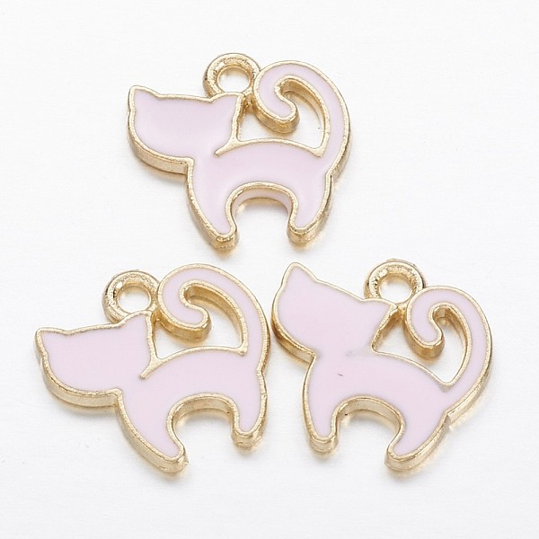 PandaHall Alloy Enamel Kitten Charms, Cat Silhouette Shape, Golden, 12.5x13x1.5mm, Hole: 1.5mm Alloy+Enamel Cat Shape Pink
PandaHall Alloy Enamel Kitten Charms, Cat Silhouette Shape, Golden, 12.5x13x1.5mm, Hole: 1.5mm Alloy+Enamel Cat Shape Pink