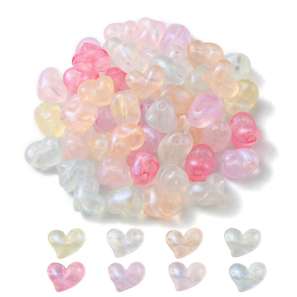 PandaHall Rainbow Iridescent Plating Acrylic Beads, Glitter Beads, Heart, Mixed Color, 9.5x12x9mm, Hole: 2mm Acrylic Heart Multicolor
PandaHall Rainbow Iridescent Plating Acrylic Beads, Glitter Beads, Heart, Mixed Color, 9.5x12x9mm, Hole: 2mm Acrylic Heart Multicolor