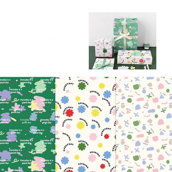 PandaHall 6 Sheet 3 Styel Gift Wrapping Paper, Rectangle, Folded Flower Bouquet Wrapping Paper Decoration, Geometric Pattern, 700x500mm, 2...
PandaHall 6 Sheet 3 Styel Gift Wrapping Paper, Rectangle, Folded Flower Bouquet Wrapping Paper Decoration, Geometric Pattern, 700x500mm, 2...
