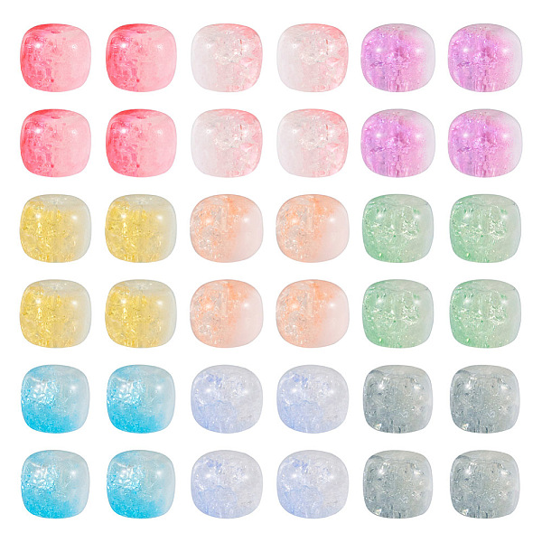 PandaHall 180Pcs 9 Colors Two Tone Transparent Crackle Glass Beads Strands, Rondelle, Mixed Color, 10x8mm, Hole: 1.4~1.6mm, 20pcs/color..., Multicolor
PandaHall 180Pcs 9 Colors Two Tone Transparent Crackle Glass Beads Strands, Rondelle, Mixed Color, 10x8mm, Hole: 1.4~1.6mm, 20pcs/color..., Multicolor