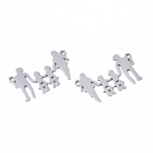 PandaHall 201 Stainless Steel Links Connectors, Laser Cut, Family, Stainless Steel Color, 15x26x1mm, Hole: 1.4mm 201 Stainless Steel Human
PandaHall 201 Stainless Steel Links Connectors, Laser Cut, Family, Stainless Steel Color, 15x26x1mm, Hole: 1.4mm 201 Stainless Steel Human