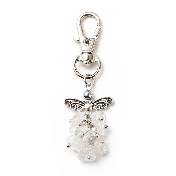 PandaHall Natural Quartz Crystal Beaded Cluster Pendant Decorates, with Swivel Clasps, Lobster Clasp Charms, Clip-on Charms, for Keychain...
PandaHall Natural Quartz Crystal Beaded Cluster Pendant Decorates, with Swivel Clasps, Lobster Clasp Charms, Clip-on Charms, for Keychain...
