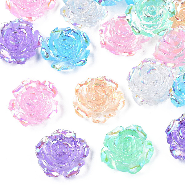 PandaHall Transparent Resin Cabochons, AB Color Plated, Rose Flower, Mixed Color, 19x18.5x8mm Resin Flower Multicolor
PandaHall Transparent Resin Cabochons, AB Color Plated, Rose Flower, Mixed Color, 19x18.5x8mm Resin Flower Multicolor