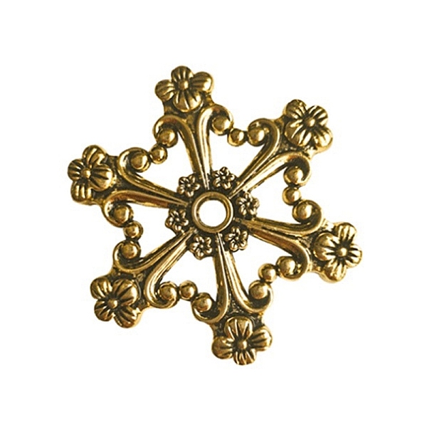 PandaHall Zinc Alloy Bobbins, Retro Metal Thread Holders, Snowflake, Antique Golden, 58x50mm Alloy Snowflake
PandaHall Zinc Alloy Bobbins, Retro Metal Thread Holders, Snowflake, Antique Golden, 58x50mm Alloy Snowflake