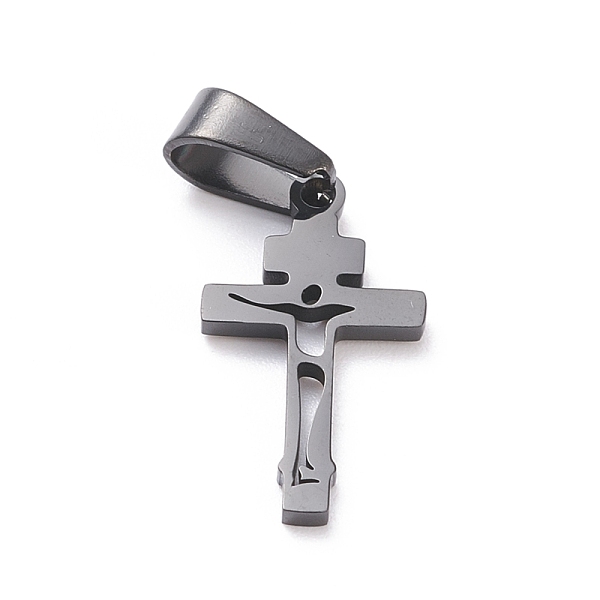 PandaHall 304 Stainless Steel Pendants, Laser Cut, Cross, Electrophoresis Black, 21x12x1.5mm, Hole: 3.5x7mm 304 Stainless Steel Cross
PandaHall 304 Stainless Steel Pendants, Laser Cut, Cross, Electrophoresis Black, 21x12x1.5mm, Hole: 3.5x7mm 304 Stainless Steel Cross