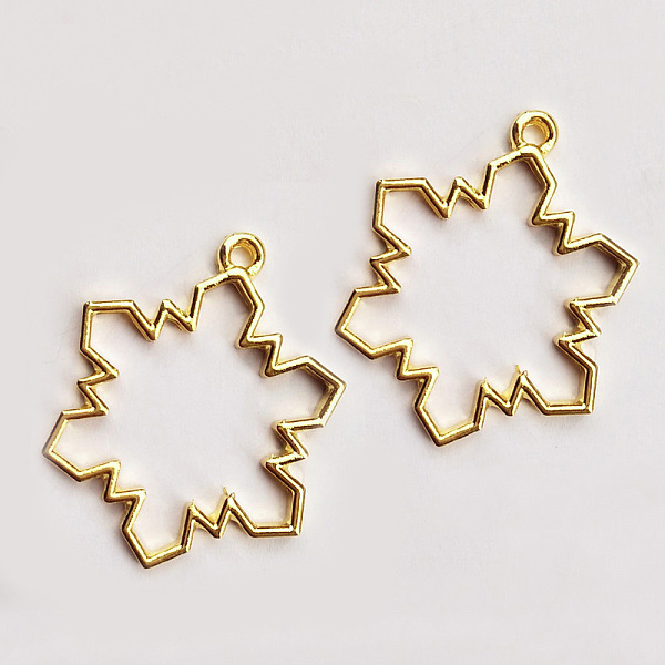 PandaHall Zinc Alloy Open Back Bezel Pendants, For DIY UV Resin, Epoxy Resin, Pressed Flower Jewelry, Long-Lasting Plated, Snowflake, Golden...
PandaHall Zinc Alloy Open Back Bezel Pendants, For DIY UV Resin, Epoxy Resin, Pressed Flower Jewelry, Long-Lasting Plated, Snowflake, Golden...