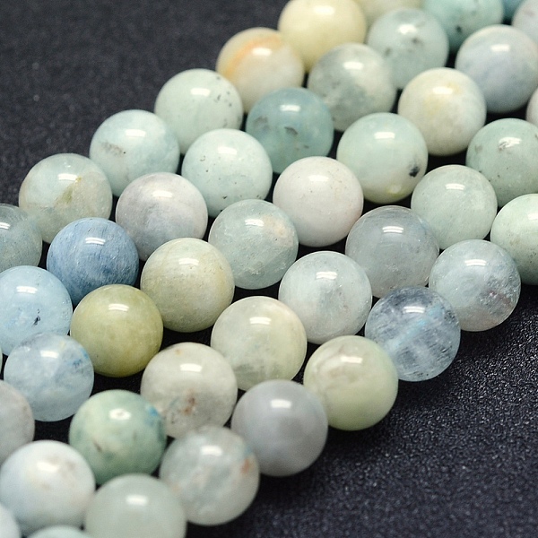 PandaHall Natural Aquamarine Beads Strands, Grade AB-, Round, 8mm, Hole: 1mm, about 49pcs/strand, 15.5 inch(39.5cm) Aquamarine Round
PandaHall Natural Aquamarine Beads Strands, Grade AB-, Round, 8mm, Hole: 1mm, about 49pcs/strand, 15.5 inch(39.5cm) Aquamarine Round
