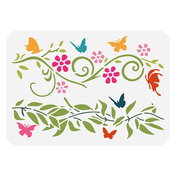 PandaHall PET Hollow Out Drawing Painting Stencils, for DIY Scrapbook, Photo Album, Butterfly Pattern, 297x210mm Plastic Butterfly
PandaHall PET Hollow Out Drawing Painting Stencils, for DIY Scrapbook, Photo Album, Butterfly Pattern, 297x210mm Plastic Butterfly