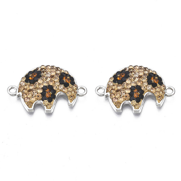 PandaHall Rack Plating Alloy Links Connectors, with Polymer Clay Rhinestone, Cadmium Free & Lead Free, Platinum Plated, Elephant, Jet..., Black
PandaHall Rack Plating Alloy Links Connectors, with Polymer Clay Rhinestone, Cadmium Free & Lead Free, Platinum Plated, Elephant, Jet..., Black