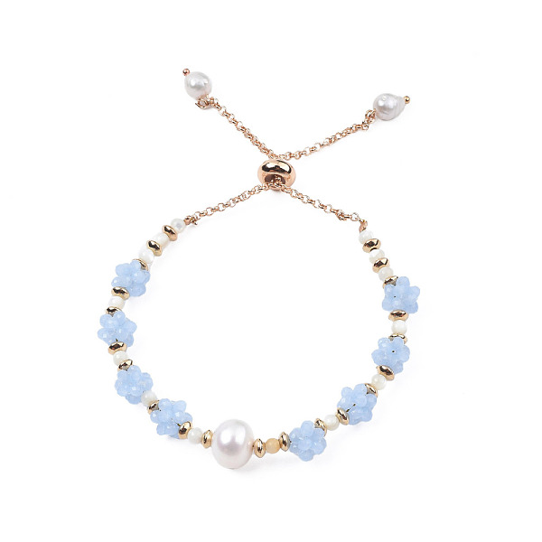 PandaHall Natural Pearl & Glass Braided Slider Bracelet, Beaded Crochet Adjustable Bracelet for Women, Light Sky Blue, Inner Diameter: 1-3/4...
PandaHall Natural Pearl & Glass Braided Slider Bracelet, Beaded Crochet Adjustable Bracelet for Women, Light Sky Blue, Inner Diameter: 1-3/4...