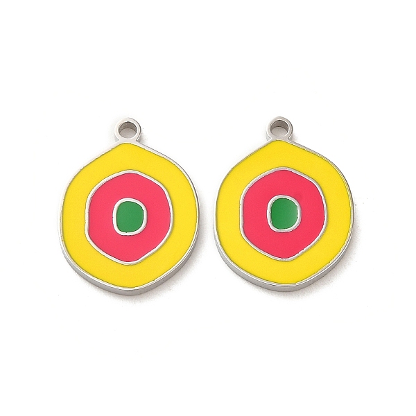 PandaHall 304 Stainless Steel Pendants, with Enamel, Flat Round Charm, Stainless Steel Color, Yellow, 17x13x1.4mm, Hole: 1.4mm Stainless...
PandaHall 304 Stainless Steel Pendants, with Enamel, Flat Round Charm, Stainless Steel Color, Yellow, 17x13x1.4mm, Hole: 1.4mm Stainless...