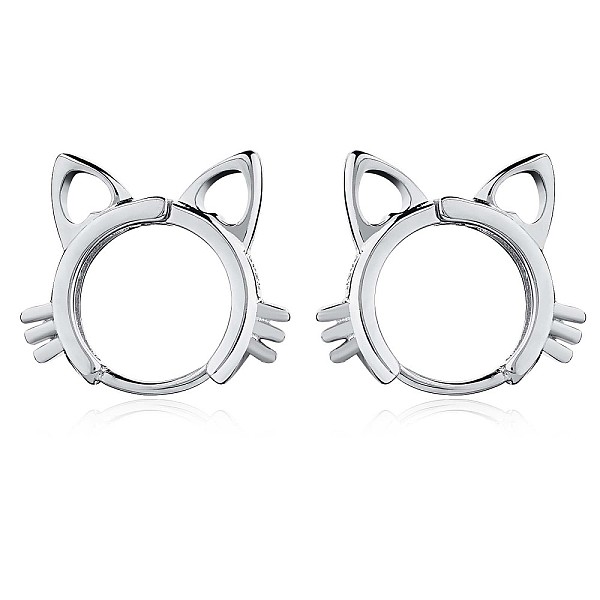 PandaHall Women Cat Brass Leverback Earrings, Cute Kitty Face Earrings Jewelry Gift for Lovers Women Birthday Christmas, Platinum, 16x18.2mm...
PandaHall Women Cat Brass Leverback Earrings, Cute Kitty Face Earrings Jewelry Gift for Lovers Women Birthday Christmas, Platinum, 16x18.2mm...