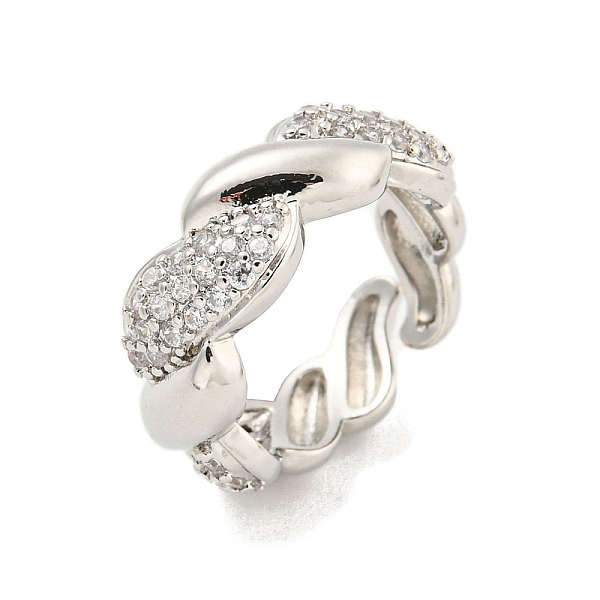 PandaHall Brass Micro Pave Clear Cubic Zirconia Cuff Ring, Twist Leaf Open Ring for Women, Cadmium Free & Lead Free, Platinum, 7mm...
PandaHall Brass Micro Pave Clear Cubic Zirconia Cuff Ring, Twist Leaf Open Ring for Women, Cadmium Free & Lead Free, Platinum, 7mm...