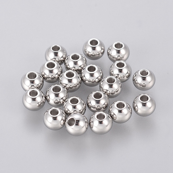 PandaHall 304 Stainless Steel Smooth Round Spacer Beads, Stainless Steel Color, 4x3mm, Hole: 1.2mm 304 Stainless Steel Round
PandaHall 304 Stainless Steel Smooth Round Spacer Beads, Stainless Steel Color, 4x3mm, Hole: 1.2mm 304 Stainless Steel Round