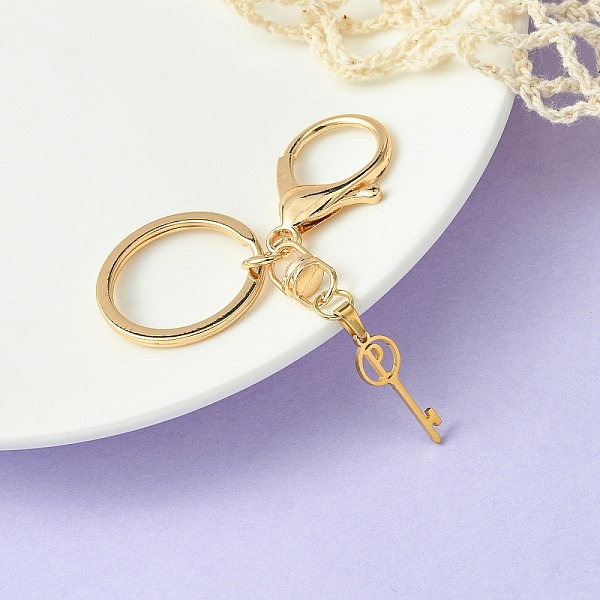 PandaHall 304 Stainless Steel Initial Letter Key Charm Keychains, with Alloy Clasp, Golden, Letter P, 8.8cm Stainless Steel Letter P
PandaHall 304 Stainless Steel Initial Letter Key Charm Keychains, with Alloy Clasp, Golden, Letter P, 8.8cm Stainless Steel Letter P