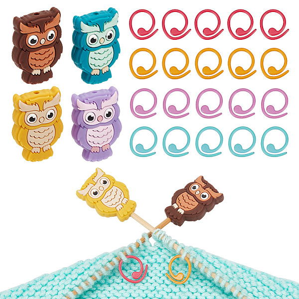 PandaHall 4 Pcs Knitting Needle Stoppers, 30 Pcs Knitting Stitch Marker Rings Owls Needle Point Protectors with a Storage Box Knitting..., Multicolor
PandaHall 4 Pcs Knitting Needle Stoppers, 30 Pcs Knitting Stitch Marker Rings Owls Needle Point Protectors with a Storage Box Knitting..., Multicolor