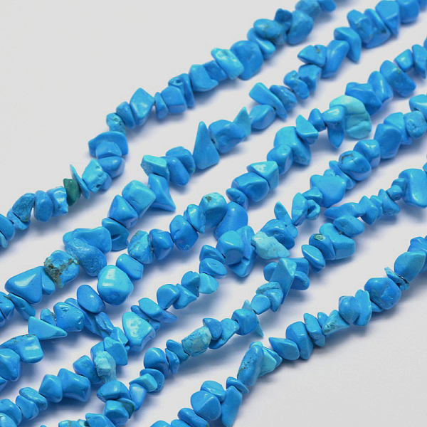 PandaHall Synthetic Turquoise Chip Bead Strands, Dyed, Light Sky Blue, 5~8x5~8mm, Hole: 1mm, about 31.5 inch Synthetic Turquoise Chip
PandaHall Synthetic Turquoise Chip Bead Strands, Dyed, Light Sky Blue, 5~8x5~8mm, Hole: 1mm, about 31.5 inch Synthetic Turquoise Chip