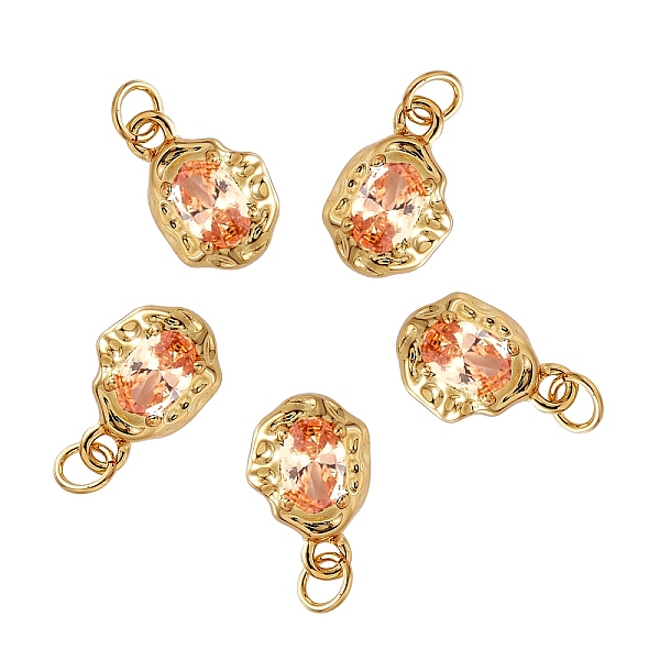 PandaHall 10Pcs Brass Micro Pave Cubic Zirconia Charms, Long-Lasting Plated, Real 18K Gold Plated, Oval, Light Salmon, 12x8x3mm, Hole: 2.6mm...
PandaHall 10Pcs Brass Micro Pave Cubic Zirconia Charms, Long-Lasting Plated, Real 18K Gold Plated, Oval, Light Salmon, 12x8x3mm, Hole: 2.6mm...