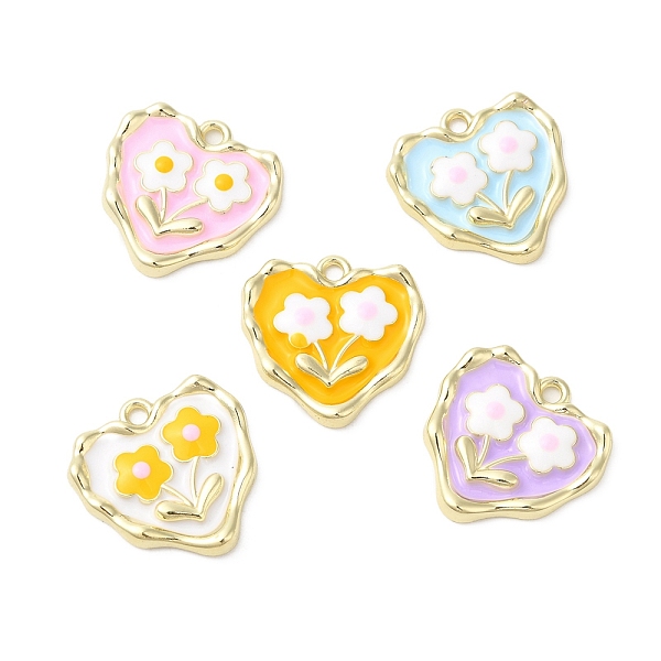 PandaHall Alloy Eanmel Pendants, Heart with Flower Charm, Golden, Mixed Color, 18x18x2.5mm, Hole: 1.6mm Alloy+Enamel Heart Multicolor
PandaHall Alloy Eanmel Pendants, Heart with Flower Charm, Golden, Mixed Color, 18x18x2.5mm, Hole: 1.6mm Alloy+Enamel Heart Multicolor
