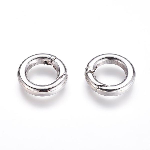 PandaHall 304 Stainless Steel Spring Gate Rings, O Rings, Stainless Steel Color, 6 Gauge, 18x4mm, Inner Diameter: 11mm 304 Stainless Steel
PandaHall 304 Stainless Steel Spring Gate Rings, O Rings, Stainless Steel Color, 6 Gauge, 18x4mm, Inner Diameter: 11mm 304 Stainless Steel